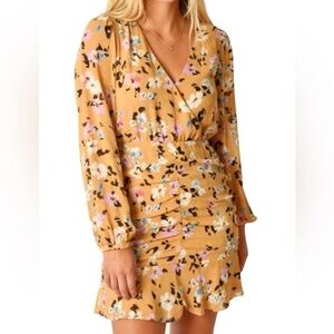 Sanctuary Anthropologie Dreamer Georgette Puff Sleeve Blouson Dress, Size 10 NWT